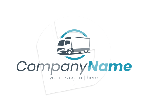Large delivery and removals truck logo