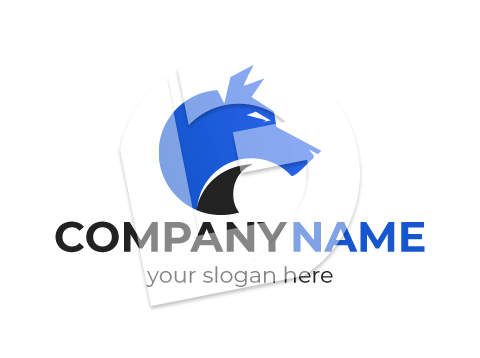 Blue wolf logo