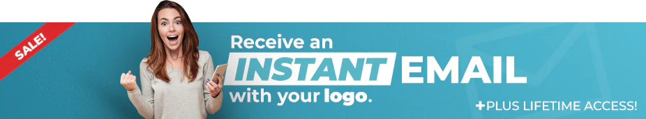 Receive an instant email with your purchased logo as well as instant access